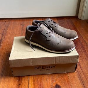 Boys Sperry Brown School Shoe
